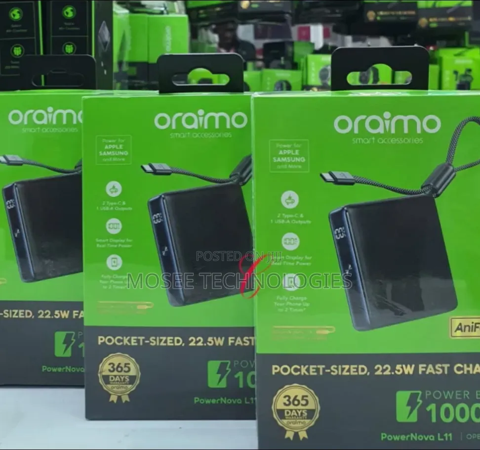 Oraimo PowerNova L11 – 22.5W Portable Power Bank