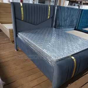 5x6 Luxury Grey Bed Frame - Pay on Delivery