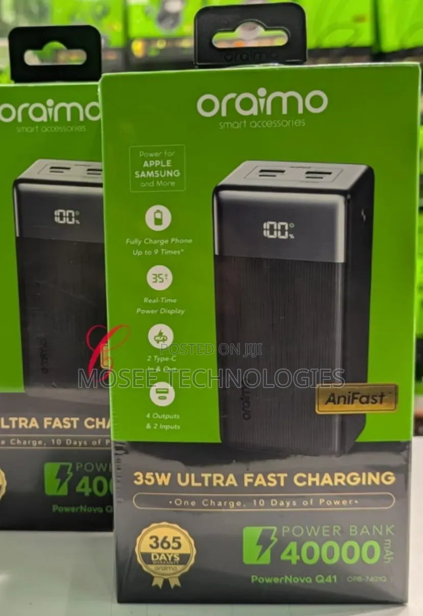 Oraimo PowerNova Q41 OPB-7401Q – 40000mAh 35W Power Bank