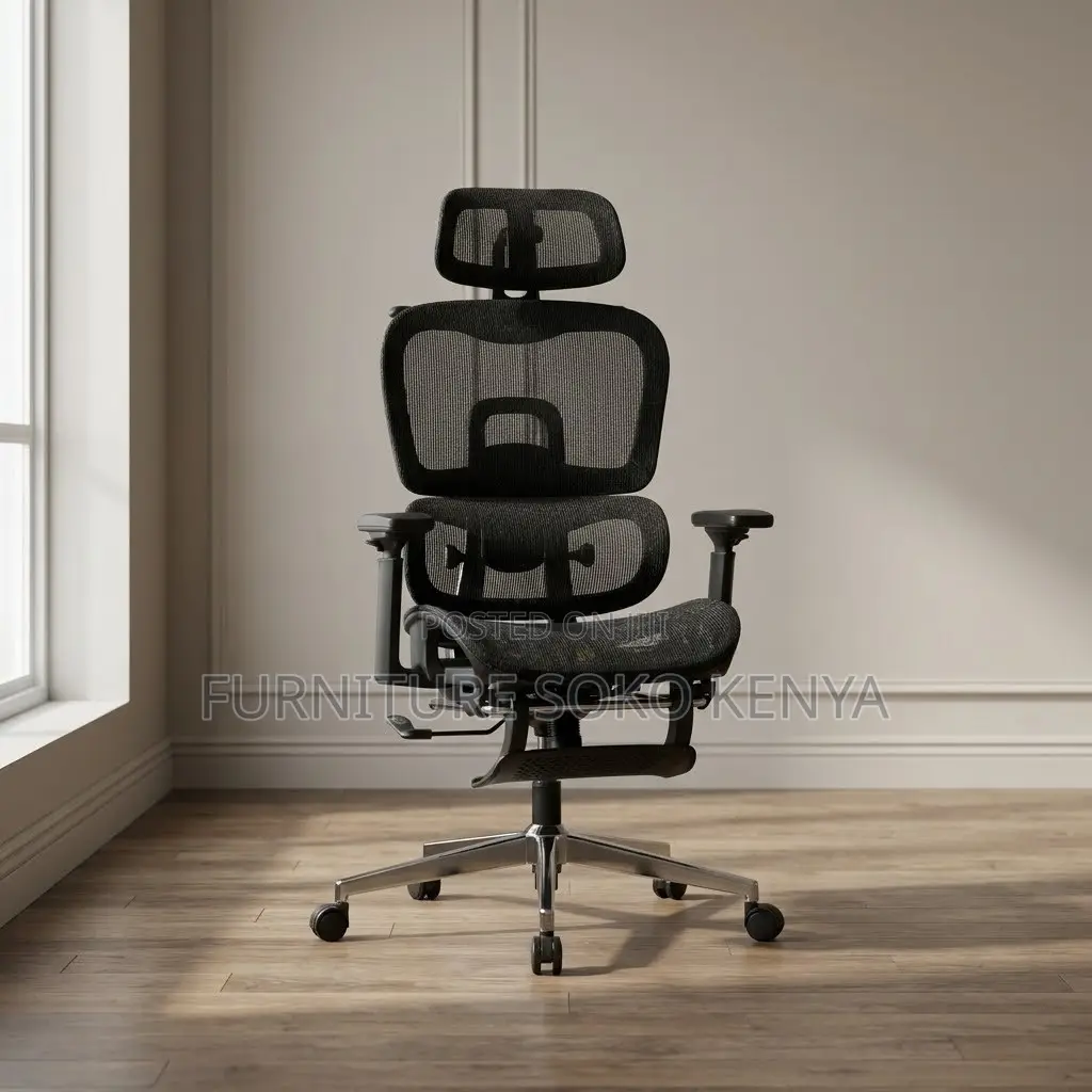 Executive Ergonomic Seat | Orthopedic Modern Black Chairs