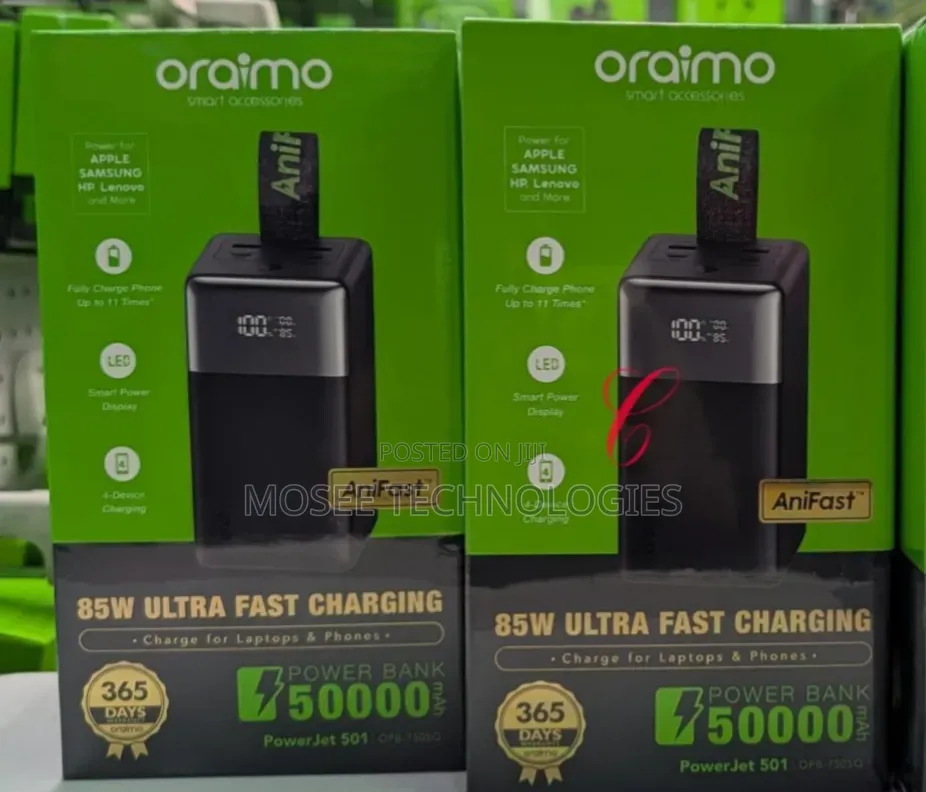 Oraimo PowerJet 501 OPB-750SQ – High-Capacity Power Bank