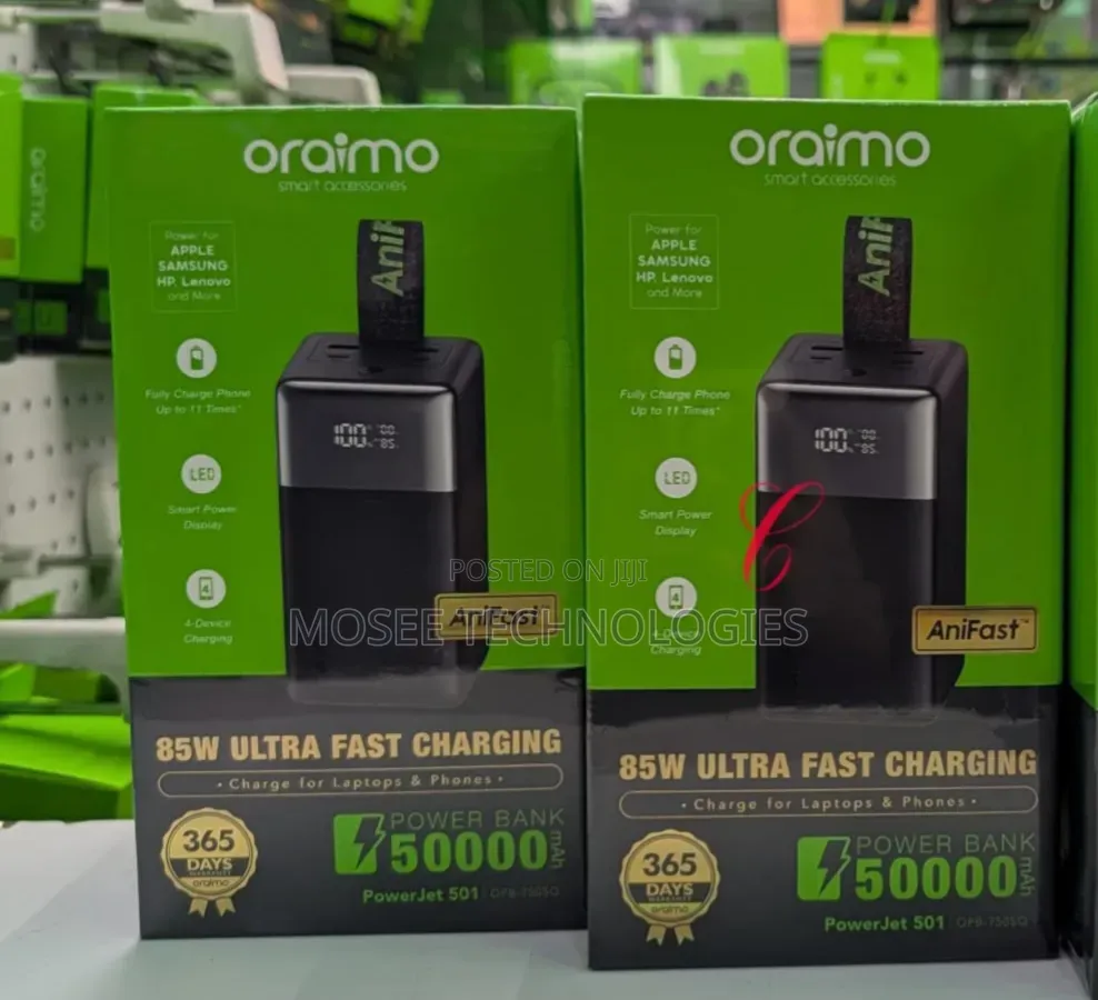 Oraimo PowerJet 501 OPB-750SQ – High-Capacity Power Bank