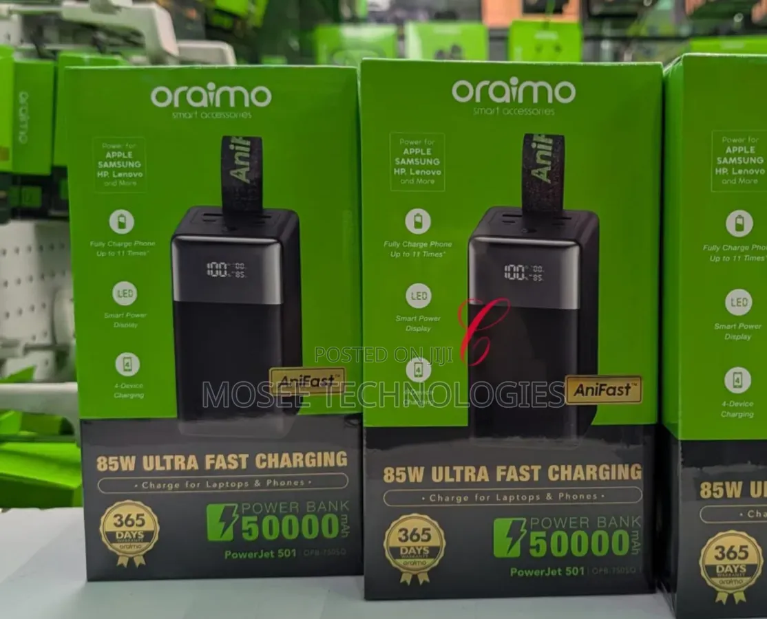Oraimo PowerJet 501 – 85W Ultra-Fast Portable Charger
