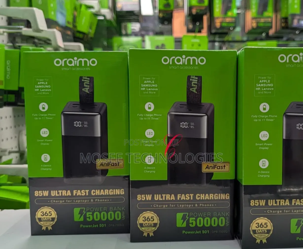 Oraimo PowerJet 501 – 85W Ultra-Fast Portable Charger