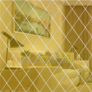 Peel-and-Stick Diamond Acrylic Mirrors Silver