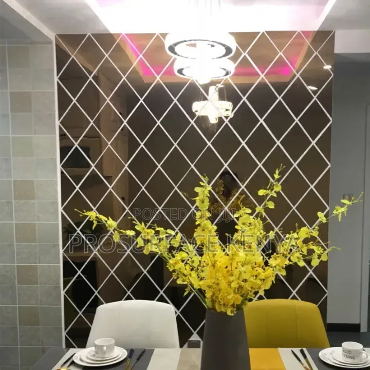 Diamond Silver Acrylic Mirrors for Stylish Interiors