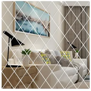 Diamond Acrylic Mirror Pieces for Decorative Wall Designs