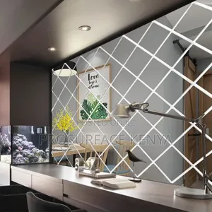 36-Piece Silver Diamond Acrylic Mirror Pack