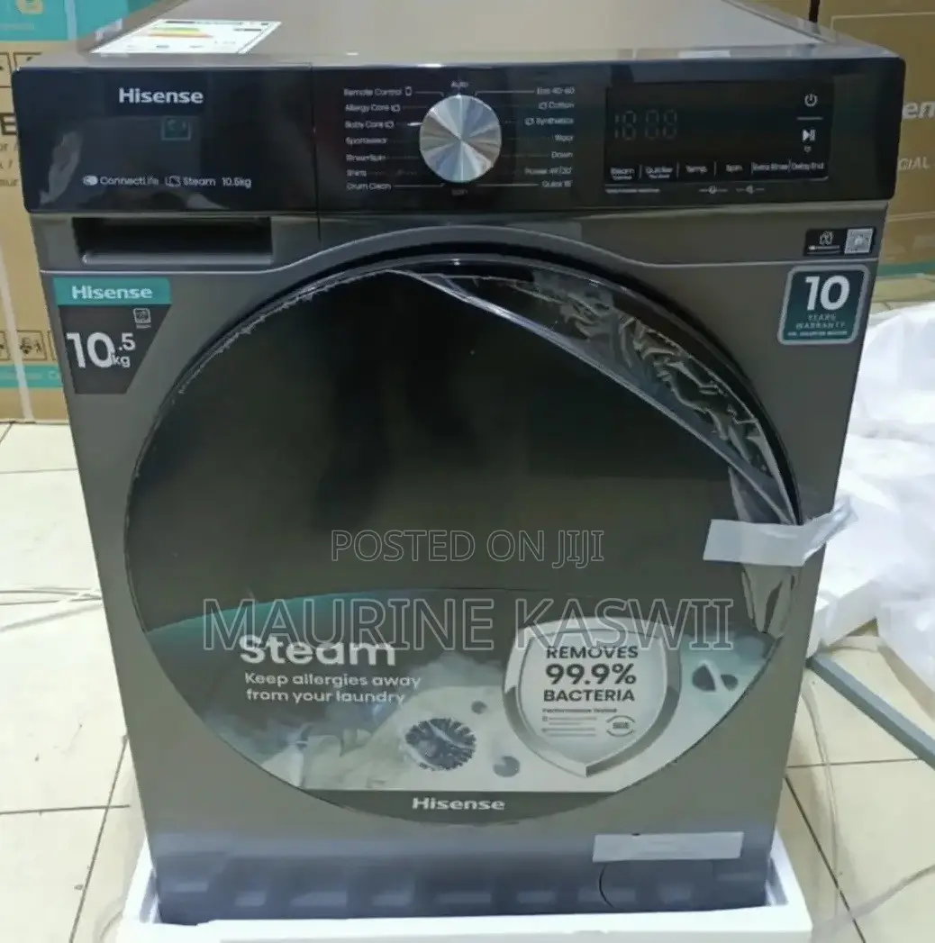 Hisense Front Load Washing Machine 10.5kg-Silver