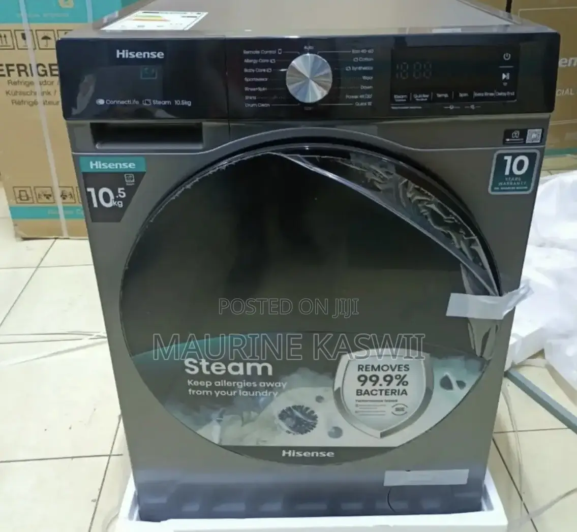 Hisense Front Load Washing Machine 10.5kg-Silver