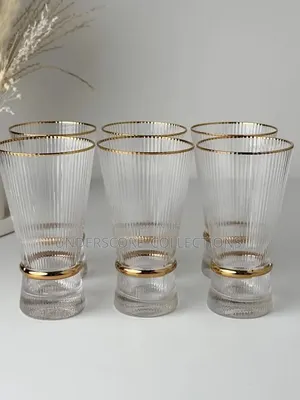 Nexus Luxe Ribbed Hiball Glass Set