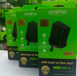 Oraimo PowerGaN 451 – 45W USB-C Fast Charging Adapter