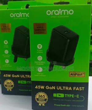 Oraimo PowerGaN 451 – Compact 45W Super Charger