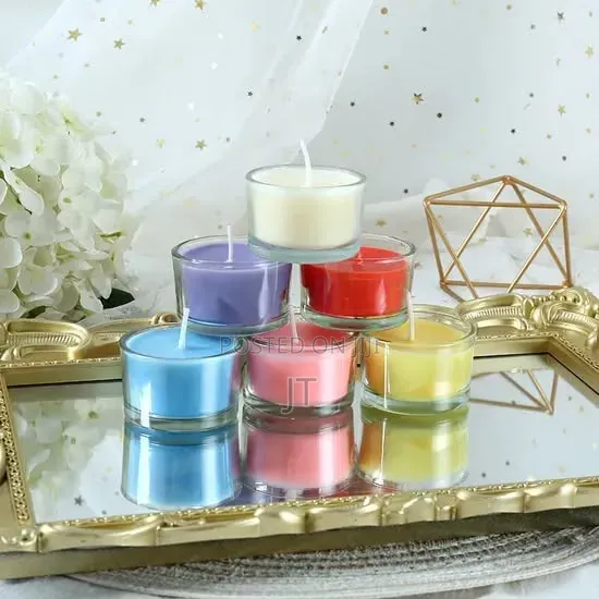6pc Set of Scented Candle's in Glass