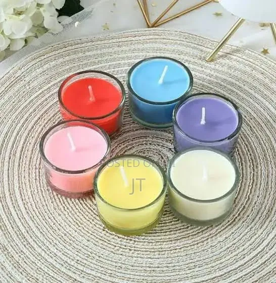 6pc Set of Scented Candle's in Glass