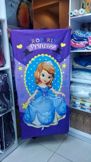 Kids Cartoon Print Bath Towels – 70x140cm Ney