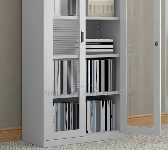 Executive Cabinet | Two Doors Glass Door | High Cabinet