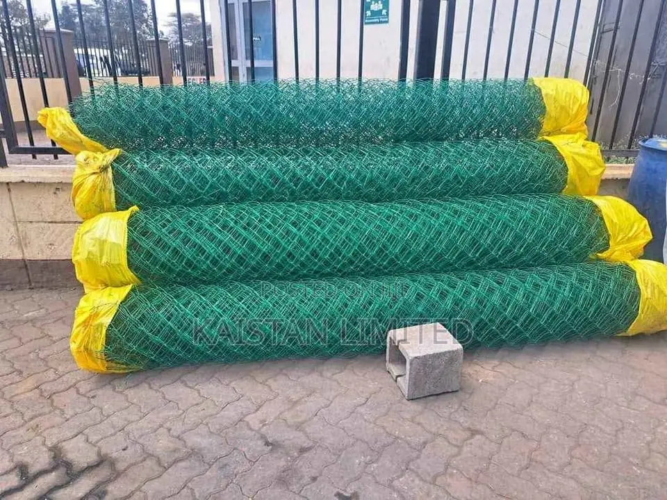 Green Coated PVC Chainlink / PVC Coated Chainlinks