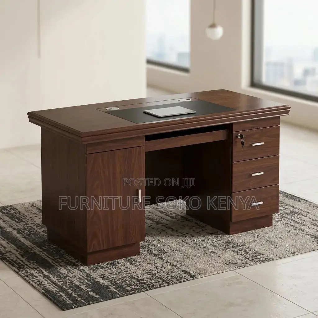 Home Office 1400mm | Executive Mahogany Desk