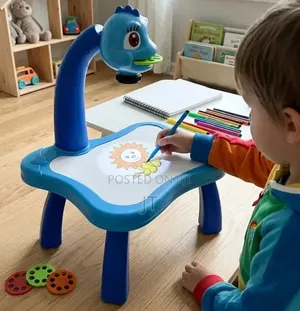 Educational Kids Art Drawing Projector Table