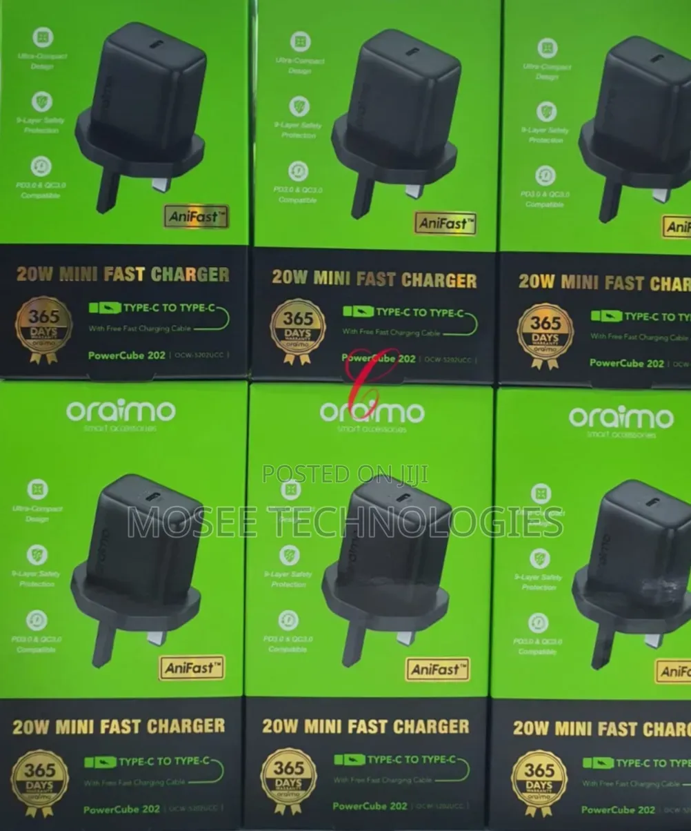 Oraimo 20W USB-C Mini Fast Charging Adapter