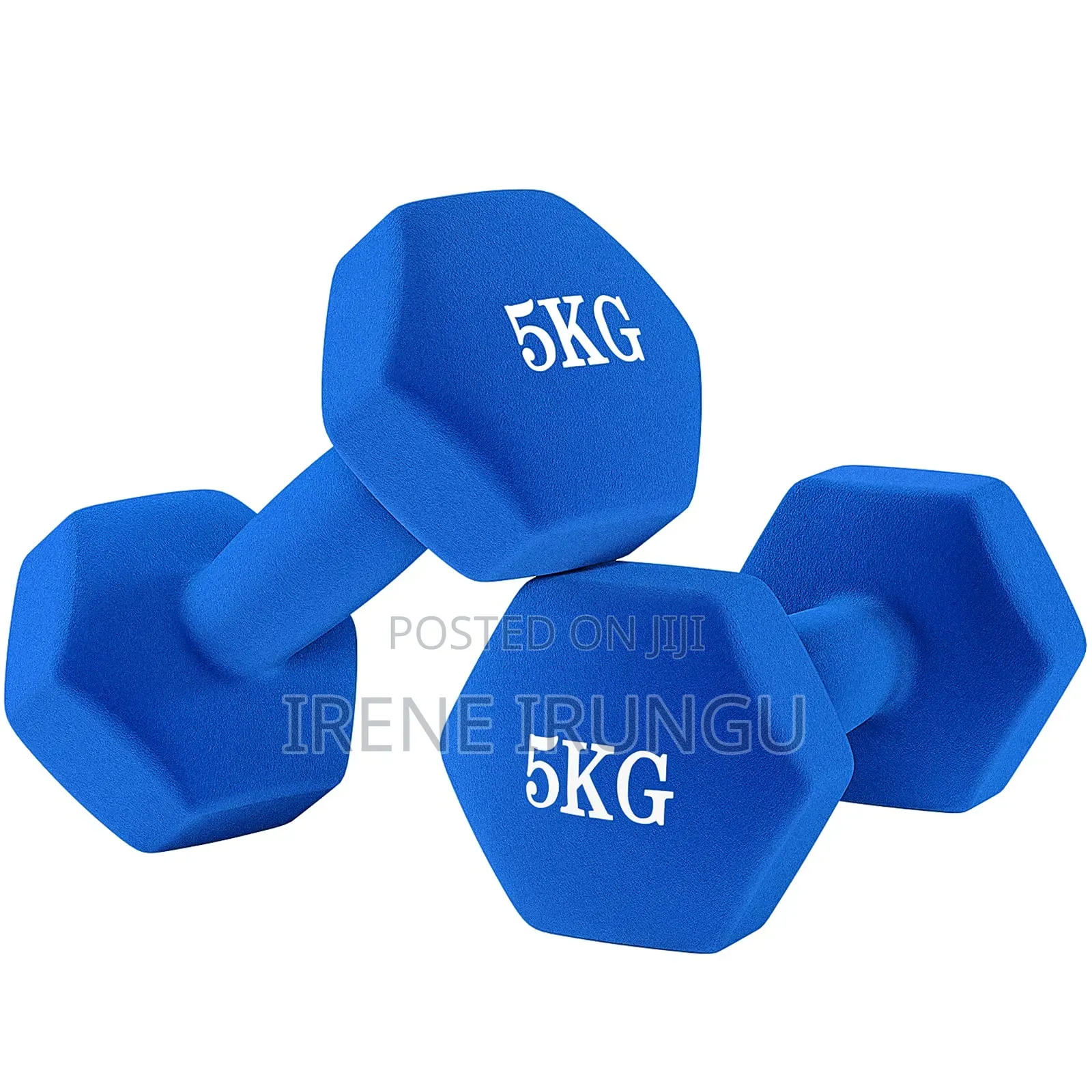 5kg Vinyl Dumbells Available