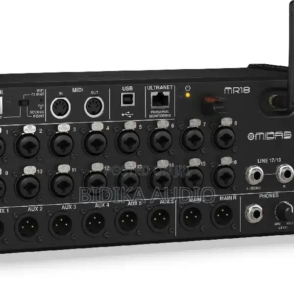 Midas MR18 18-Channel Tablet-Controlled Digital Mixer