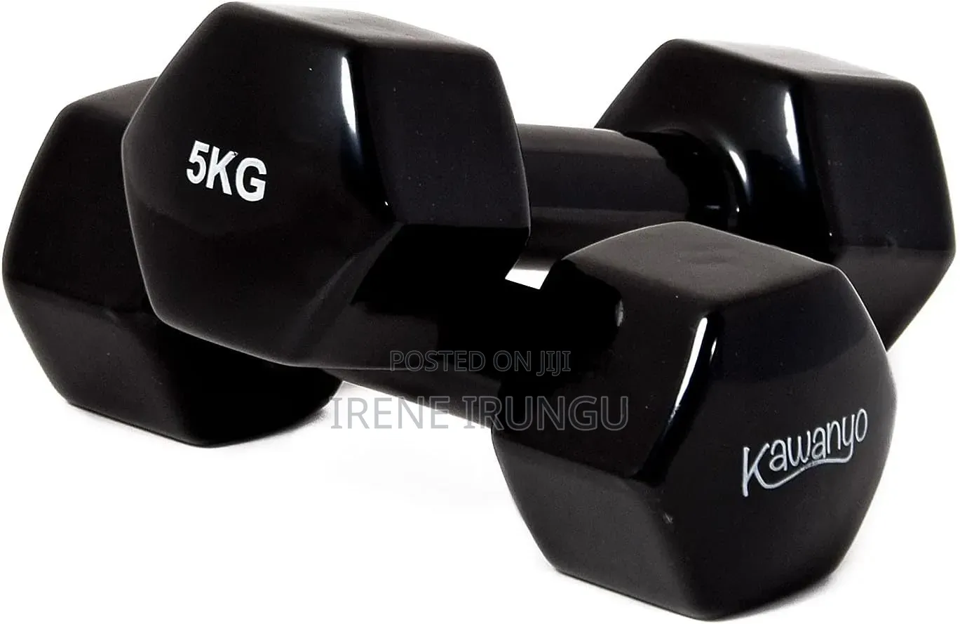 2 PCS of 5kgs Vinyl Exercise Dumbells
