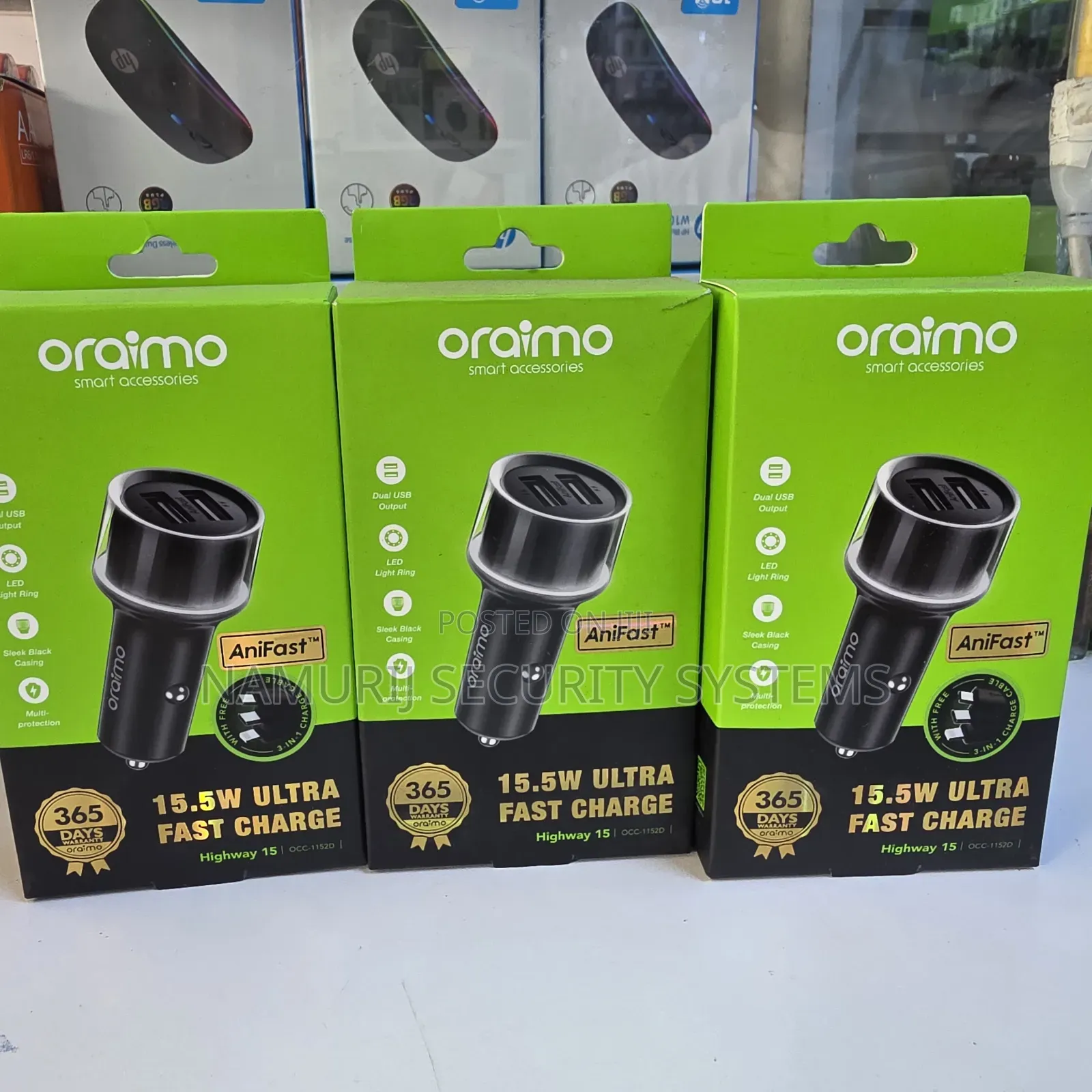 15.5w Oraimo Car Charger
