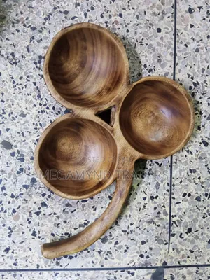 Wooden Bowl Platter 3pc / Handcrafted 3pc Bowl Platter