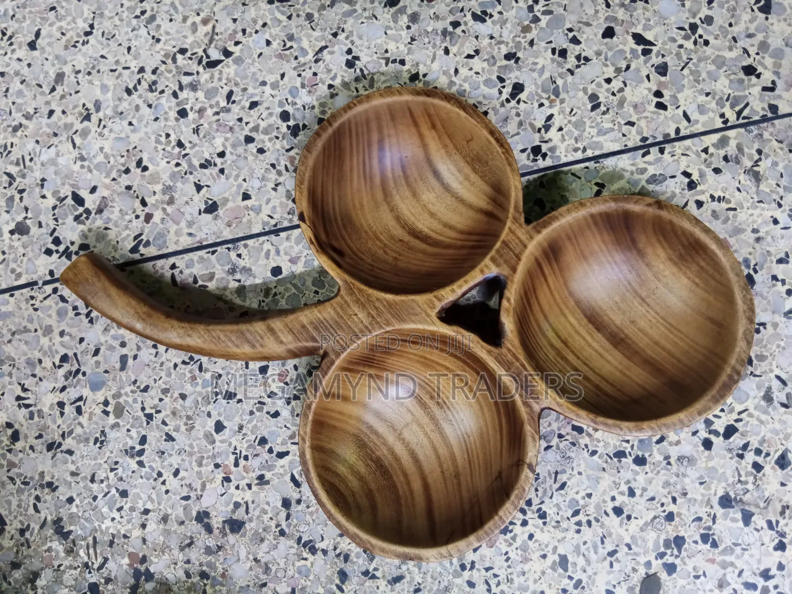 Wooden Bowl Platter 3pc / Handcrafted 3pc Bowl Platter