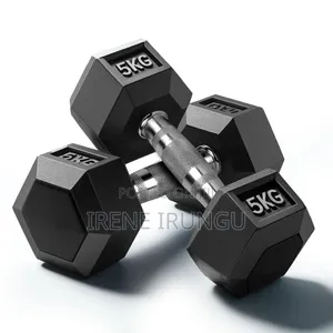 Fitness 5kg Hexagonal Dumbells Available
