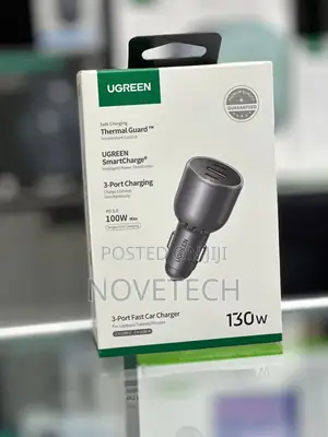 UGREEN 130W USB C Car Charger , Type C Cigarette Lighter Adapter