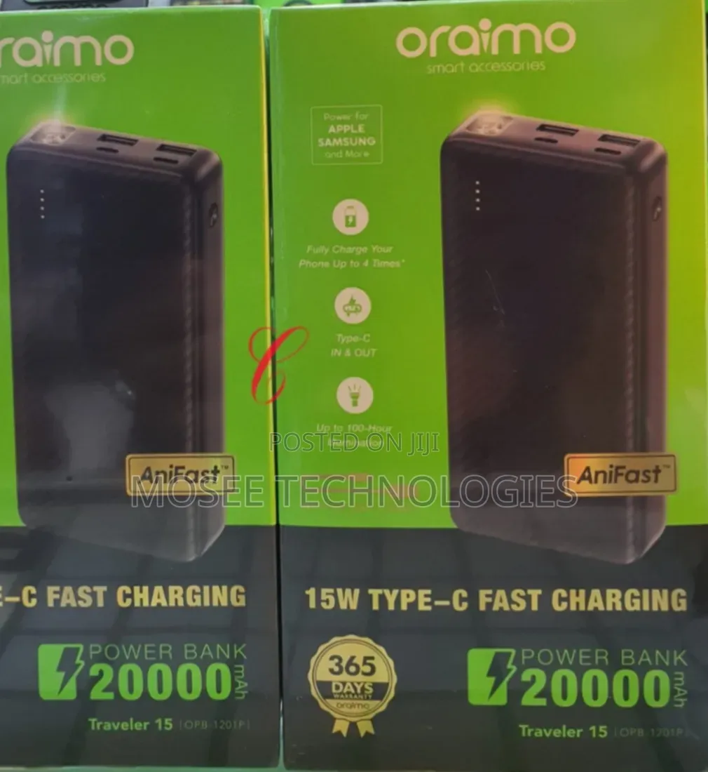 Oraimo OPB-1201P Traveler 15 – High-Capacity Power Bank