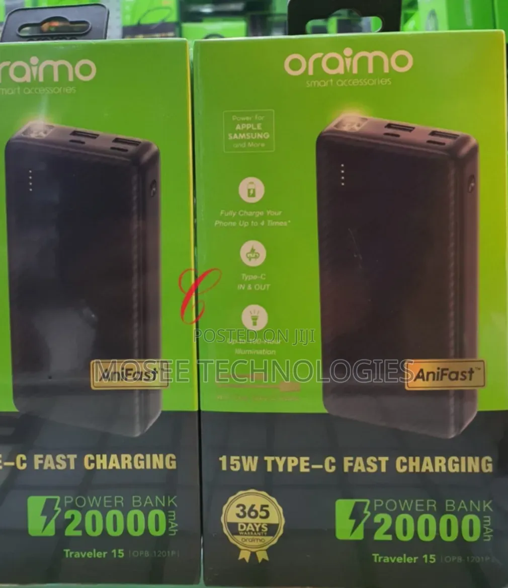 Oraimo Traveler 15 – 20,000mAh Portable Charger