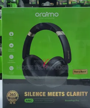 Oraimo BoomPop PRO – Premium Noise-Cancelling Headphones