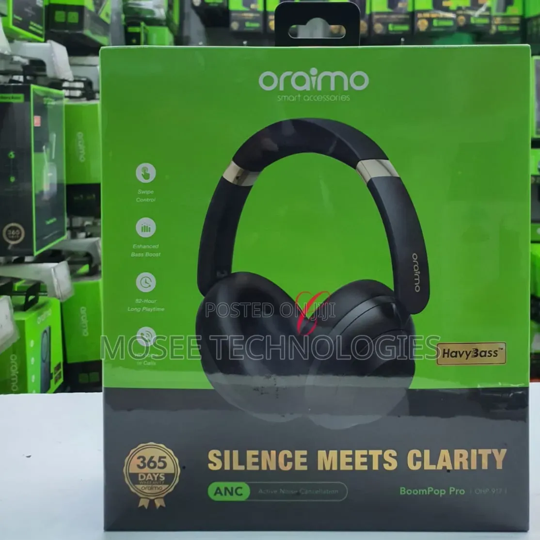 Oraimo BoomPop PRO OHP-917 – Long-Play Wireless Headphones