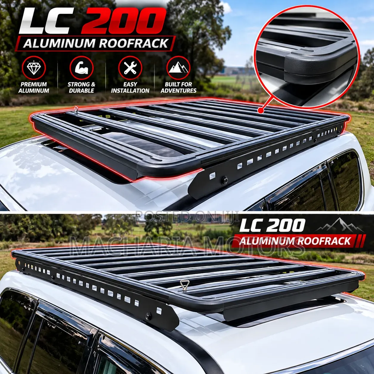 Lc 200 Flat Top Aluminum Roofrack