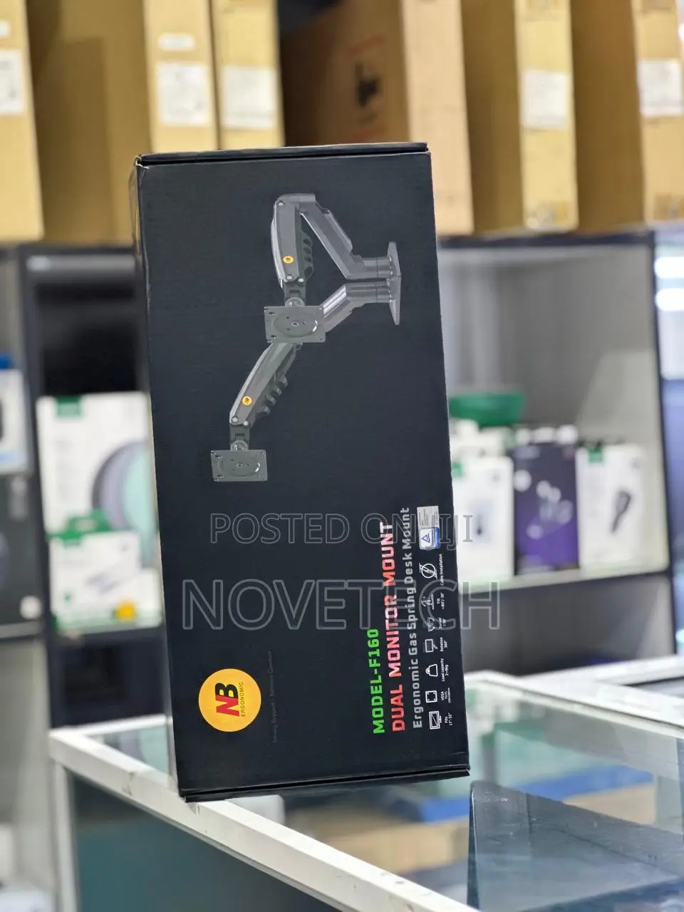 F160 NB Dual Monitor Desk Mount Stand Mount 17”-30”