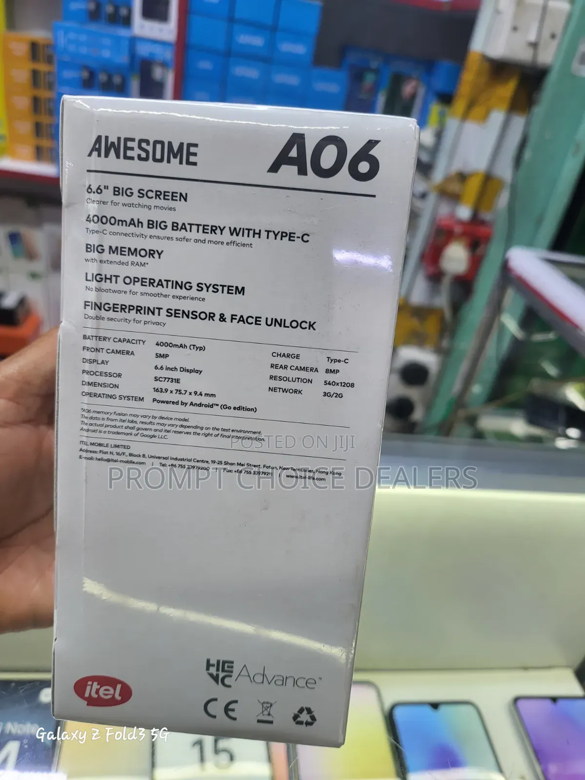 New Itel A06 32 GB Black
