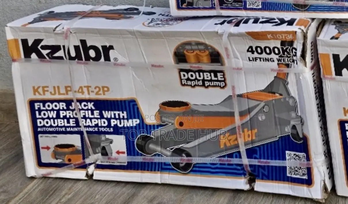 Kzubr Floor Jack 4000Kgs/4 Tonnes Lifting Weight With Rapid Pump