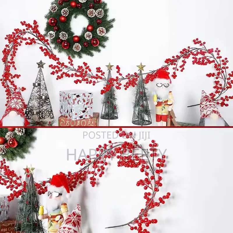 1Pcs 1.8M Artificial Cranberry Vine
