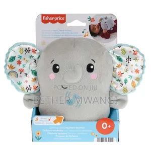Fisher Price Plush Elephant Baby Toy Sound Machine