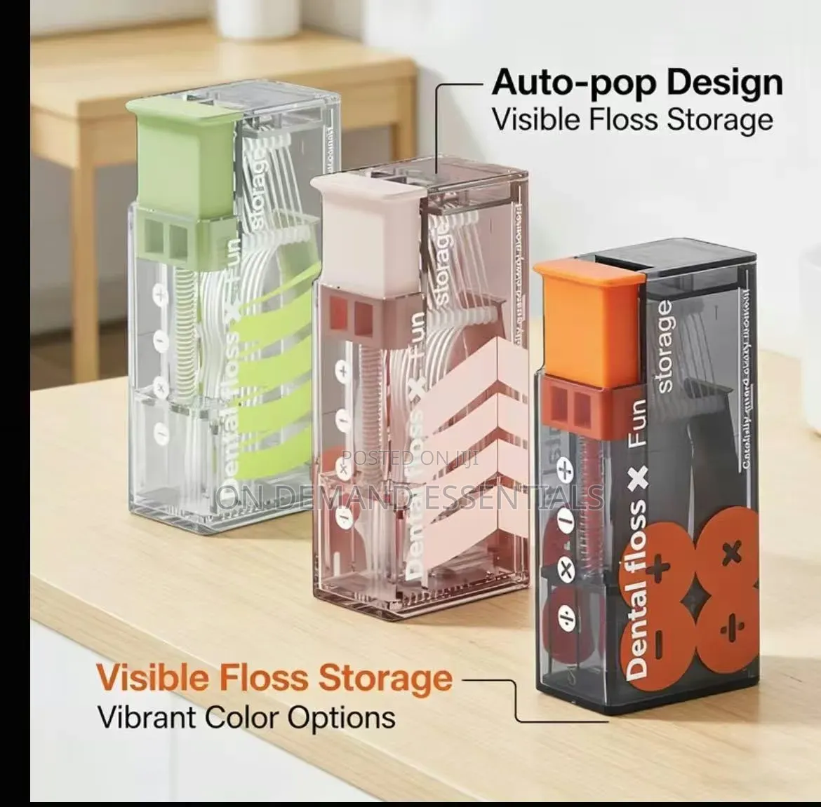 Portable Automatic Floss Dispenser With Travel Case