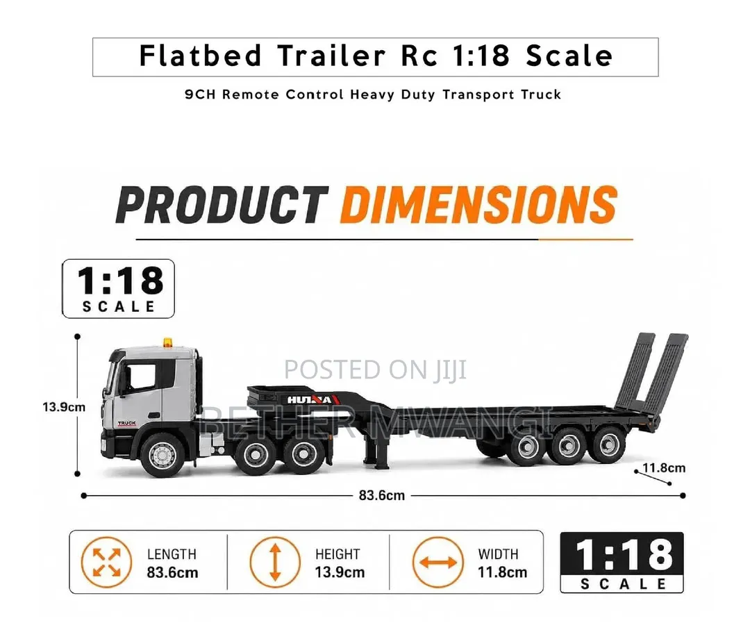 Huina Flat Bed Trailer RC in Kenya