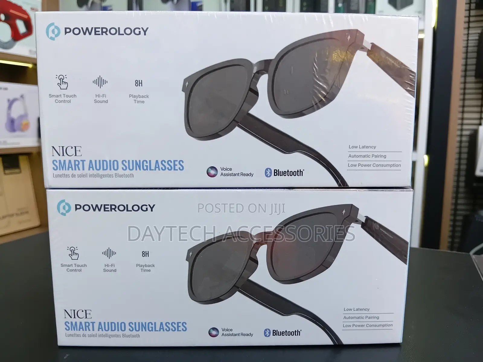 Powerology Nice Smart Audio S Bluetooth 5.4 Smart Audio Glasses.