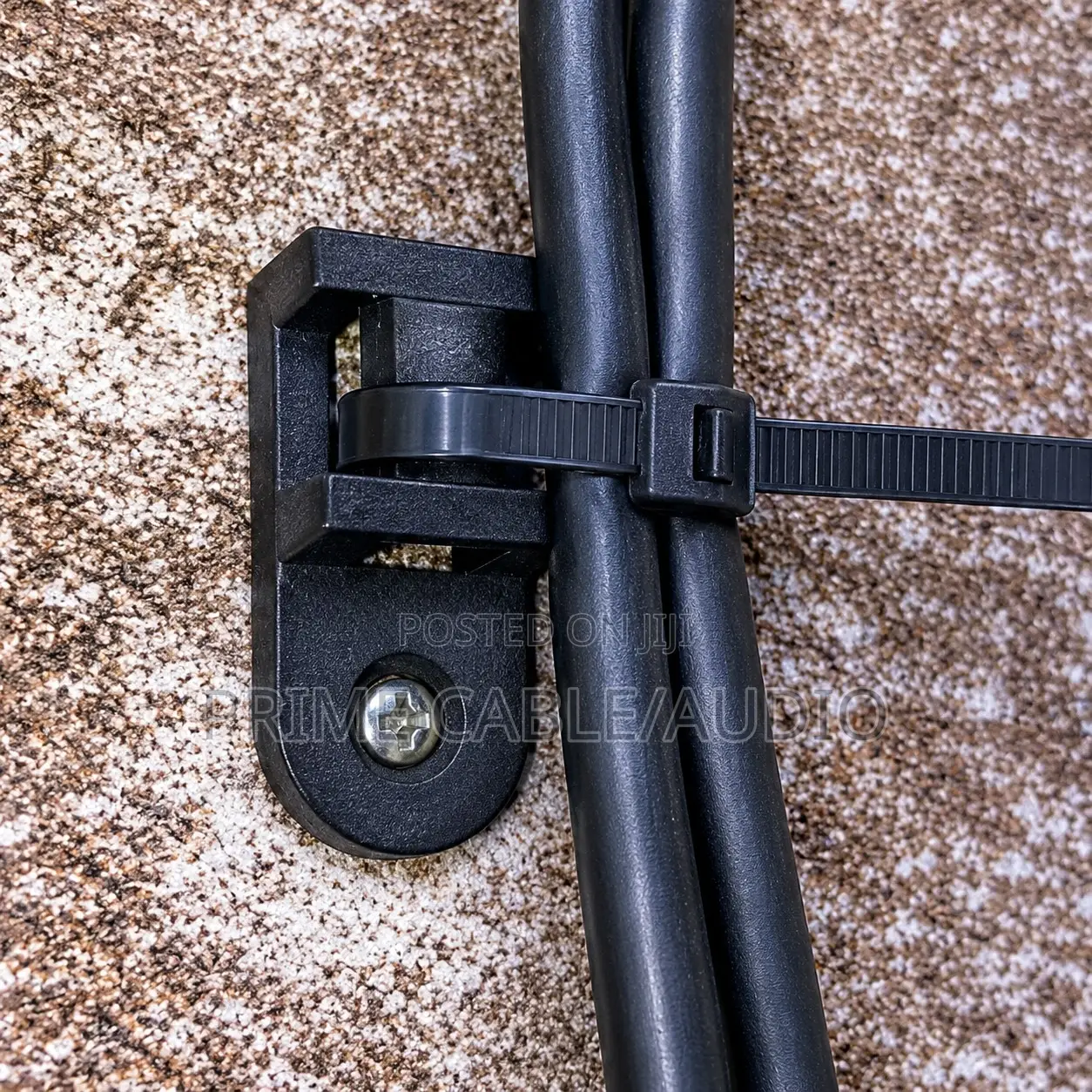 Screw Mount Cable Tie Holder – Black Cable Tie Mounting Base(10pcs)