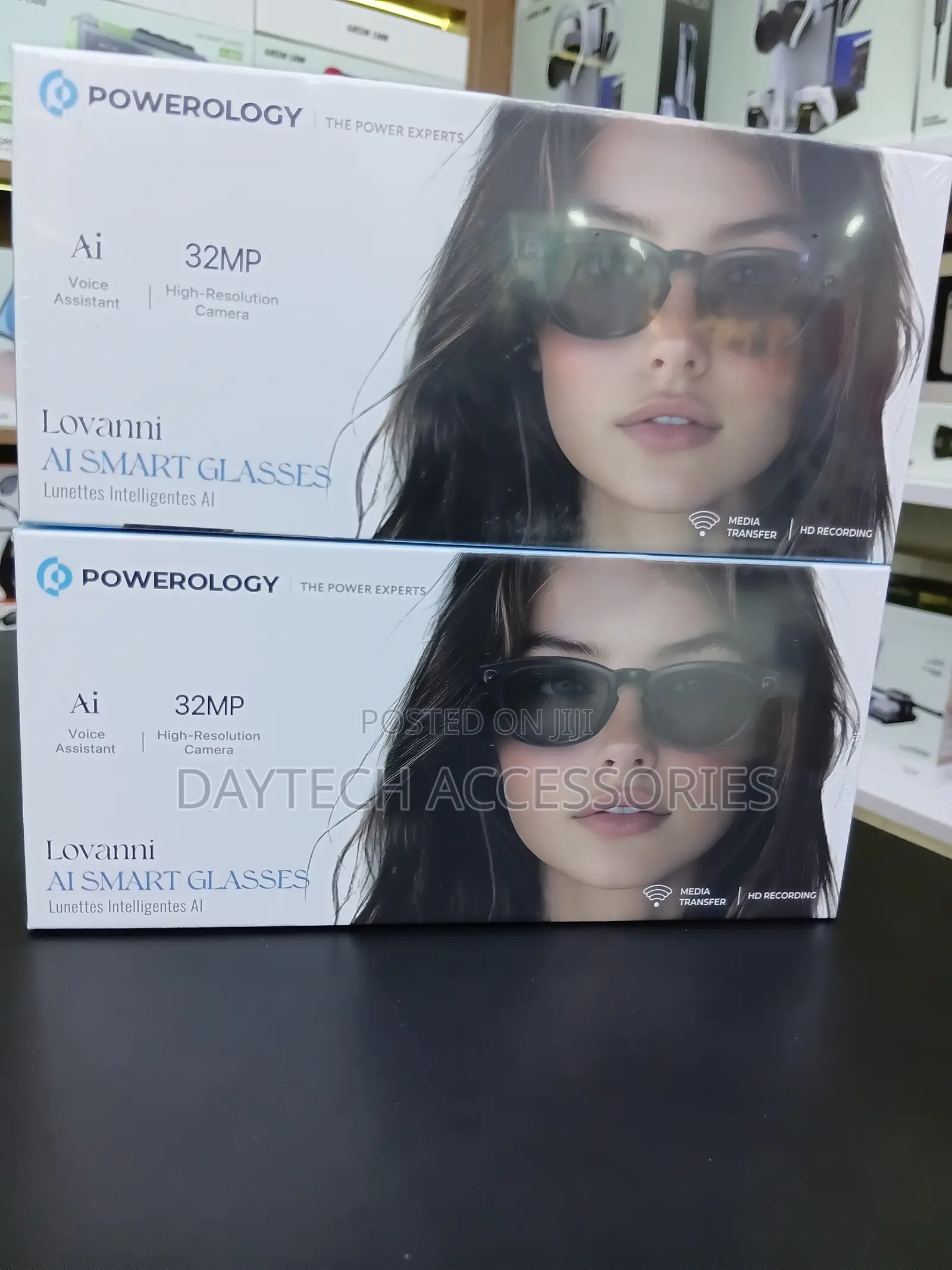 Powerology Lovanni Ai Smart Glasses 32mp Camera HD Recording