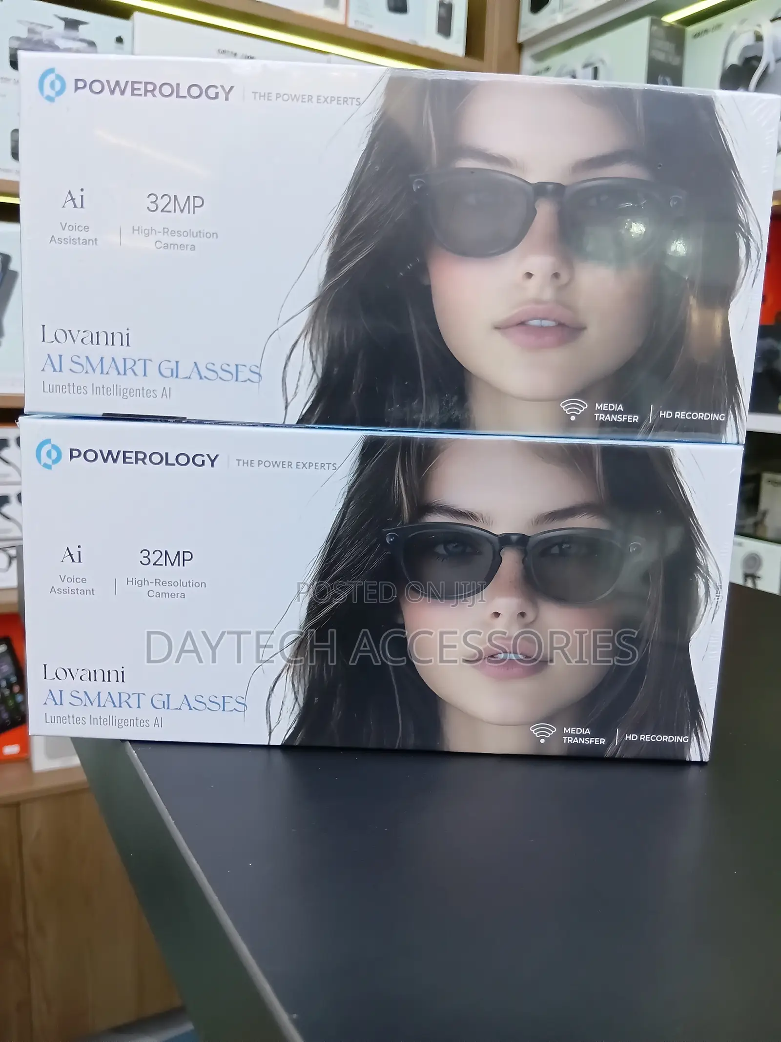 Powerology Lovanni Ai Smart Glasses 32mp Camera HD Recording