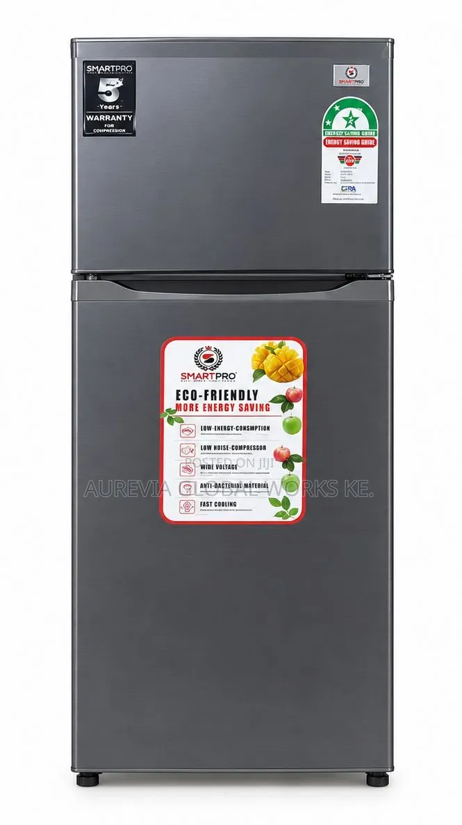 Smartpro 168 Litres Double Door Refrigerator (SFR-210DT-I)